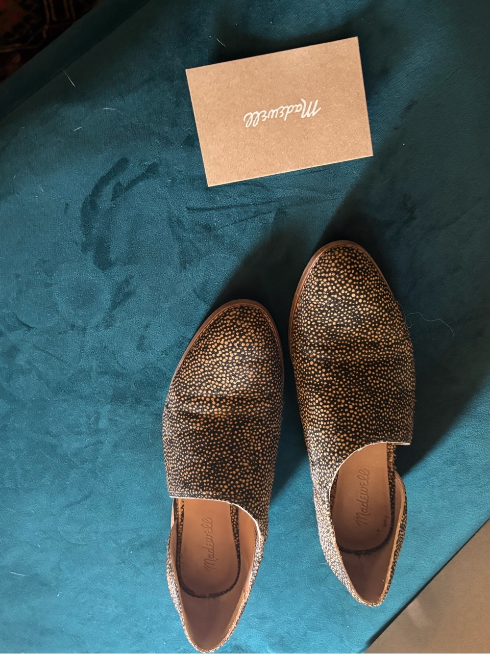 Madewell Faux fur speckled Slip-On boots